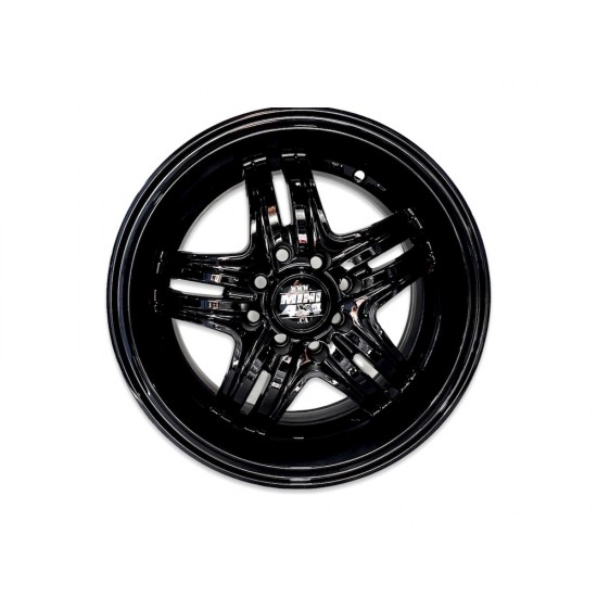 14 inches alloy wheel, 15 mm offset - Black